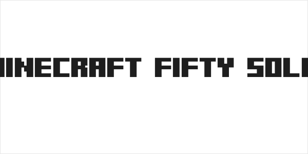 Minecraft Fifty Solid Logo