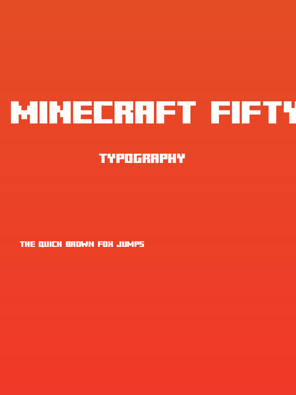 Minecraft Fifty Solid Poster