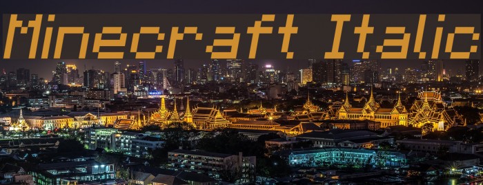 Minecraft Italic Font examples