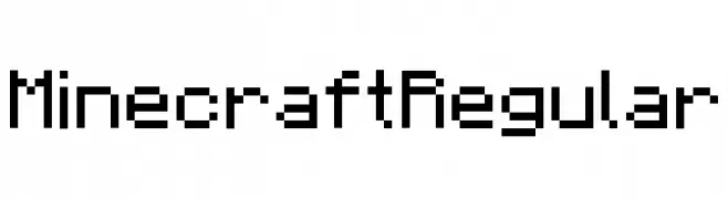 Minecraft Regular  Frei Schriftart Herunterladen