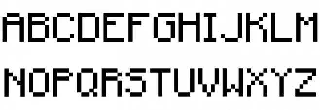Minecraft Regular Caratteri MAIUSCOLE
