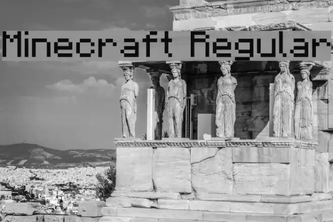 Minecraft Regular خط examples