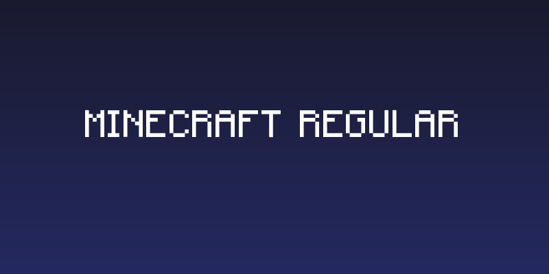 Minecraft Regular Social Header