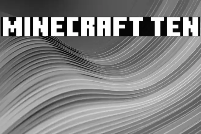 Minecraft Ten Fonte examples