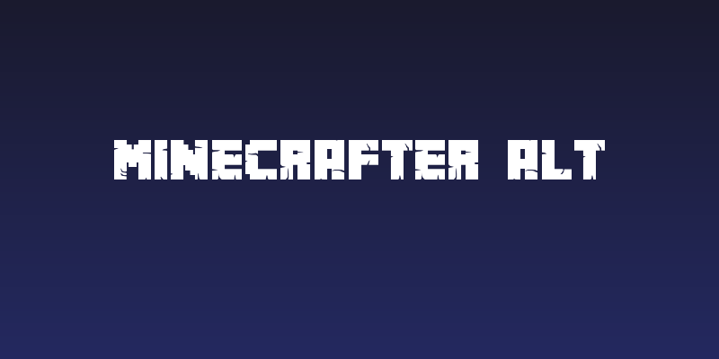Minecrafter Alt Social Header