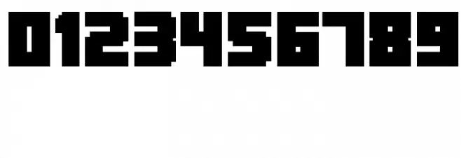 Minecrafter Font OTHER CHARS