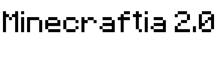 Minecraftia 2.0  नि: शुल्क फ़ॉन्ट्स डाउनलोड