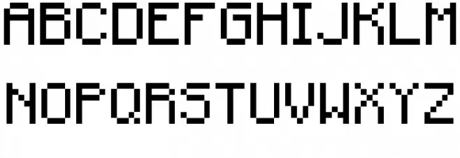 Minecraftia 2.0 خط أحرف كبيرة