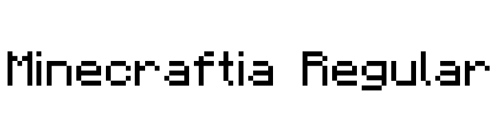 Minecraftia Regular  لخطوط تنزيل