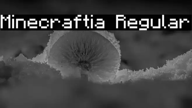 Minecraftia Regular Font examples