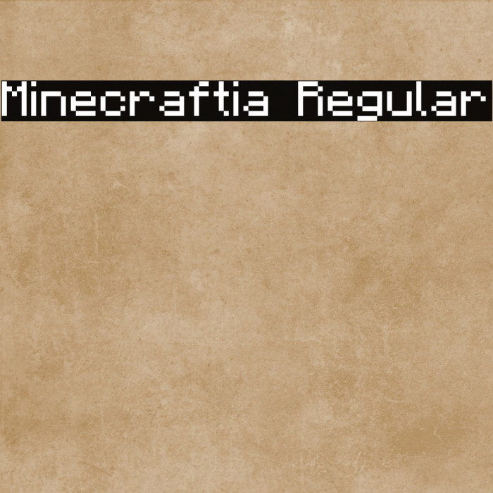 Minecraftia Regular Example 3
