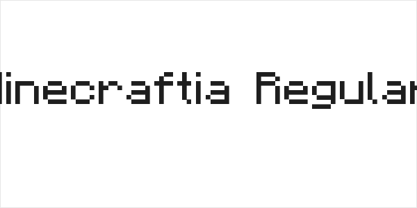 Minecraftia Regular Logo