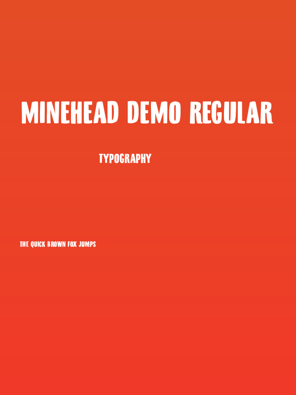 Minehead DEMO Regular Poster