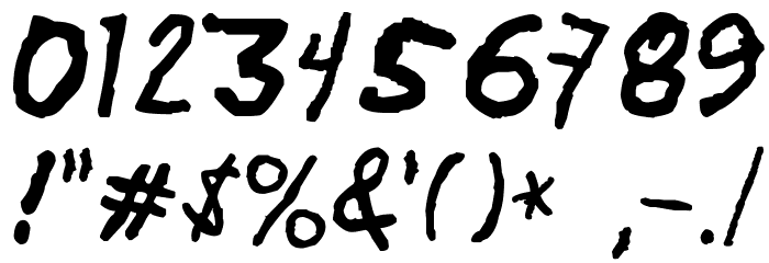Minen oo kenguru Font OTHER CHARS