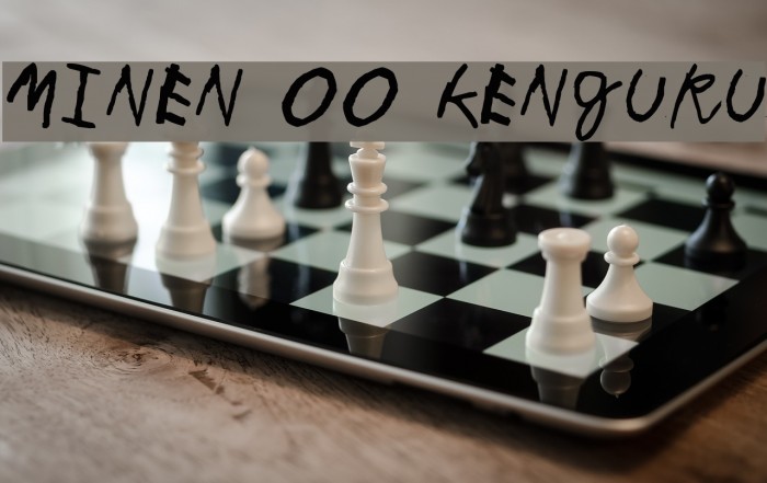 Minen oo kenguru Font examples