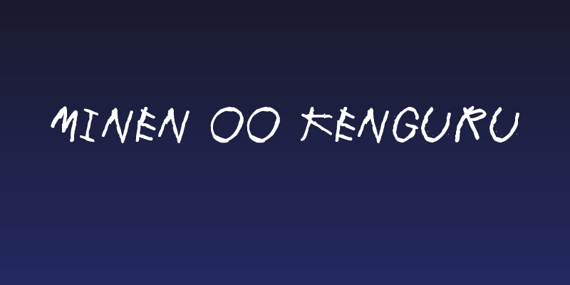 Minen oo kenguru Social Header