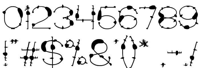 Mineral Oil resources Font OTHER CHARS
