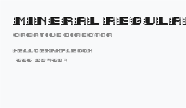 Mineral Regular Business Card