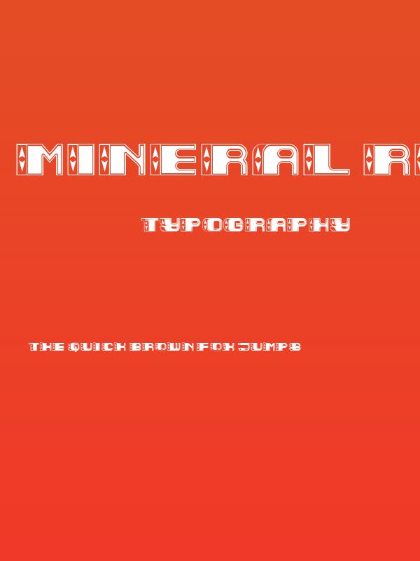 Mineral Regular Poster