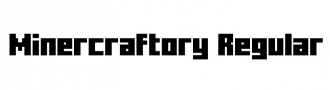 Minercraftory Regular  les polices de caractères gratuit tlcharger