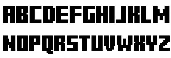 Minercraftory Regular Schriftart Groß