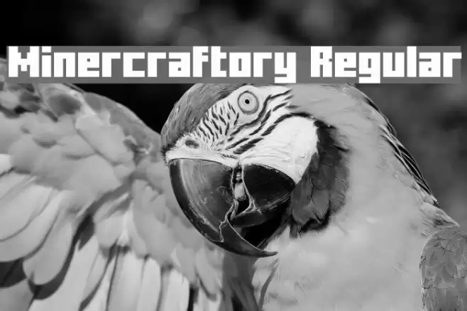 Minercraftory Regular Font examples
