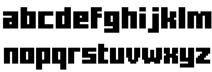 Minercraftory Regular Font LOWERCASE