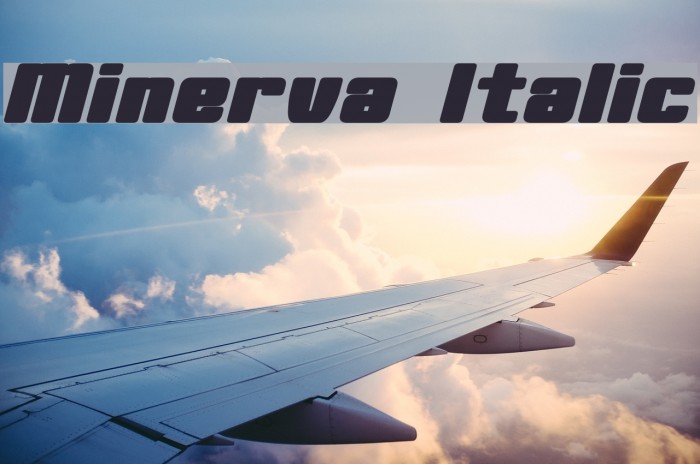 Minerva Italic Font examples