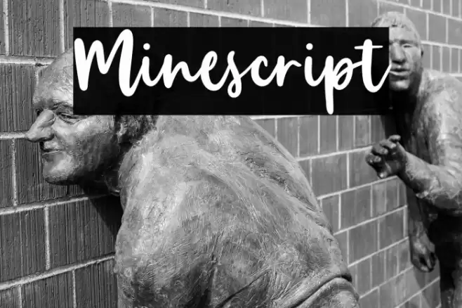 Minescript Font examples