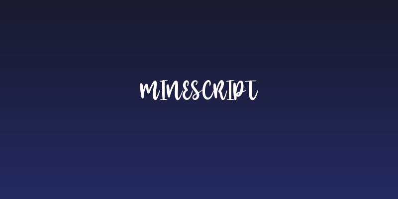 Minescript Social Header