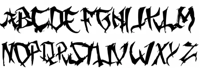 Ming Gothic Prima Schriftart Groß