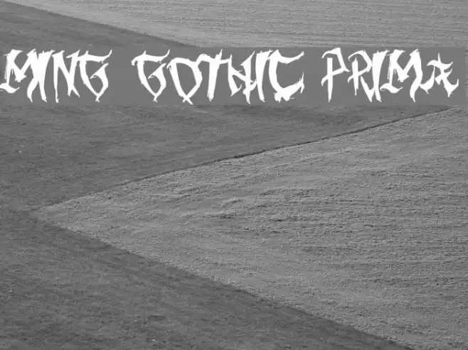 Ming Gothic Prima Example 2