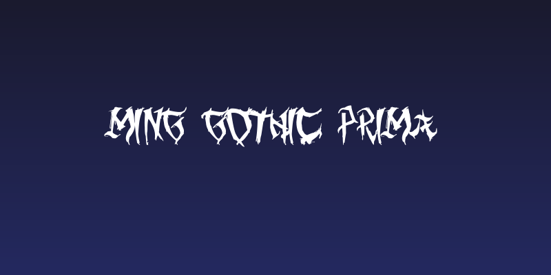 Ming Gothic Prima Social Header