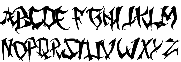 Ming Gothic Prima Font LOWERCASE