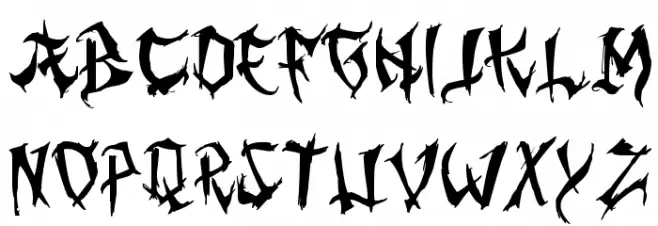 Ming Gothic Font Litere mari