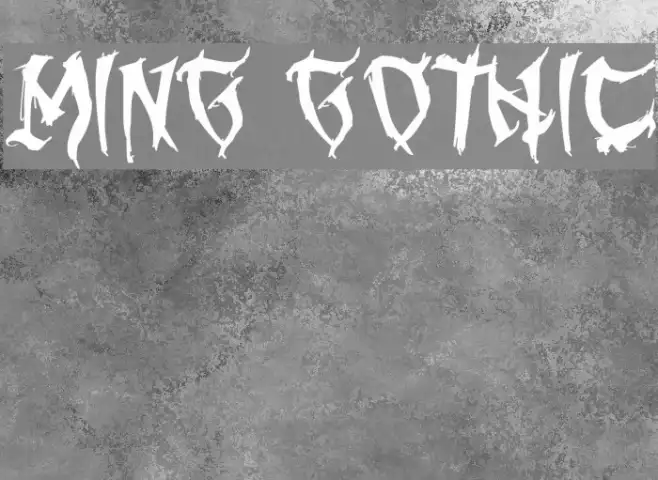 Ming Gothic Example 3