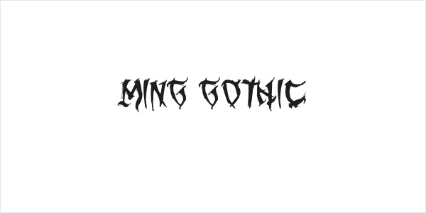 Ming Gothic Logo