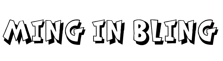 Ming in Bling  font caratteri gratis