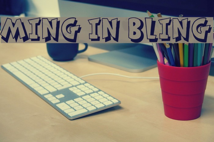 Ming in Bling Example 1