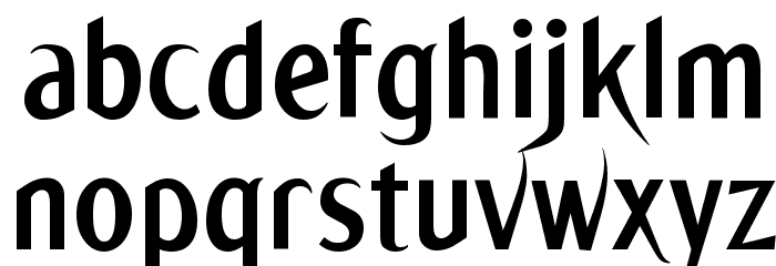 Ming Font LOWERCASE