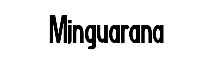 Minguarana  font caratteri gratis