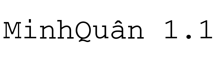 MinhQuân 1.1 Font