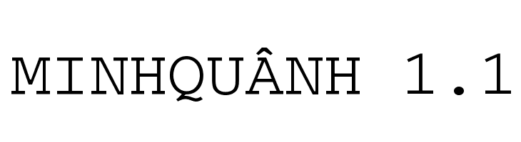 MinhQuânH 1.1  免费字体下载