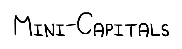 Mini-Capitals फ़ॉन्ट
