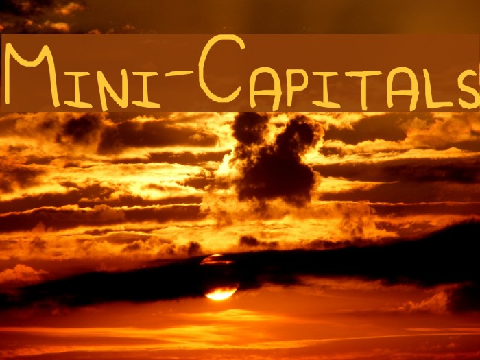 Mini-Capitals फ़ॉन्ट examples