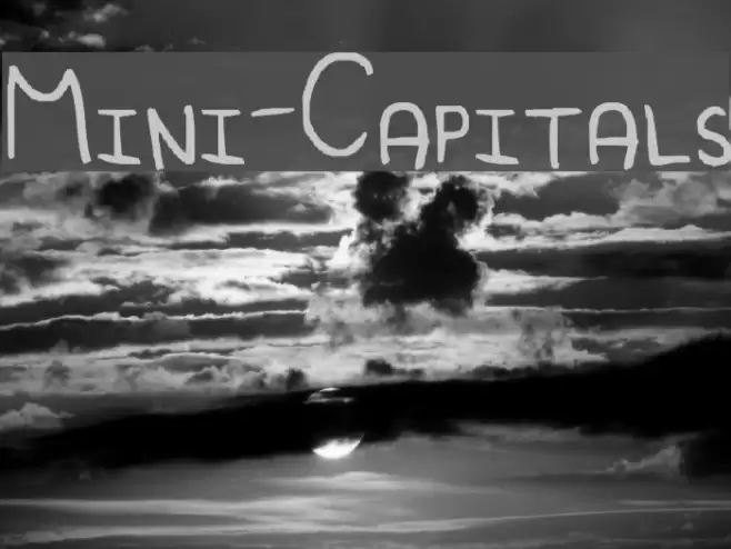 Mini-Capitals फ़ॉन्ट examples