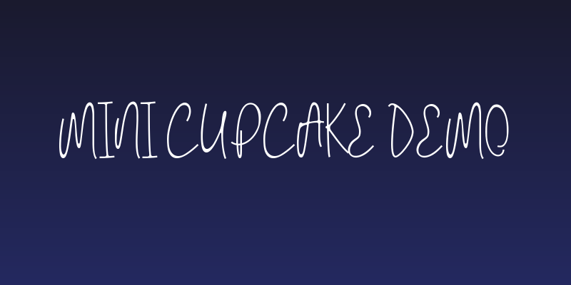 Mini Cupcake Demo Social Header