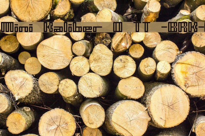 Mini Kaliber O TT -BRK- Font examples