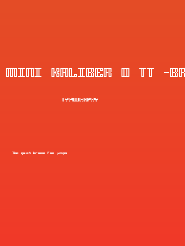 Mini Kaliber O TT -BRK- Poster