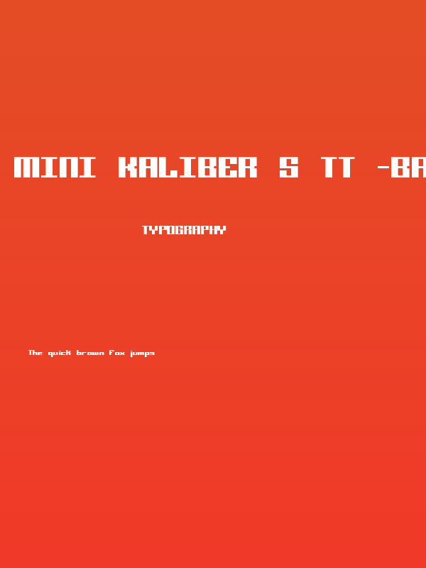 Mini Kaliber S TT -BRK- Poster